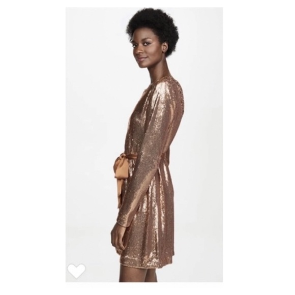 Ramy Brook Hallie Sequins Dress in BLACK. - Picture 4 of 10